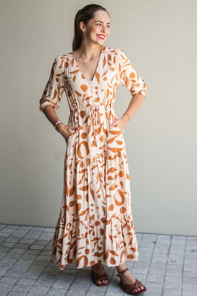 Chantelle Maxi Dress- Earth Tan