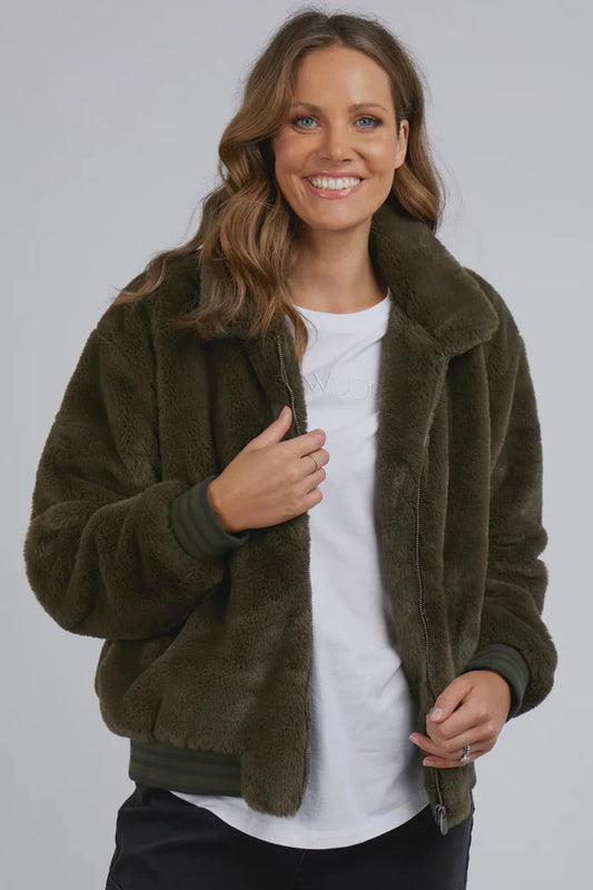 Nora Bomber Jacket - Khaki