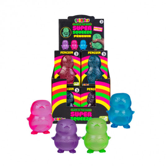 Smoosho's Super Glow In The Dark Squeeze- Penguin