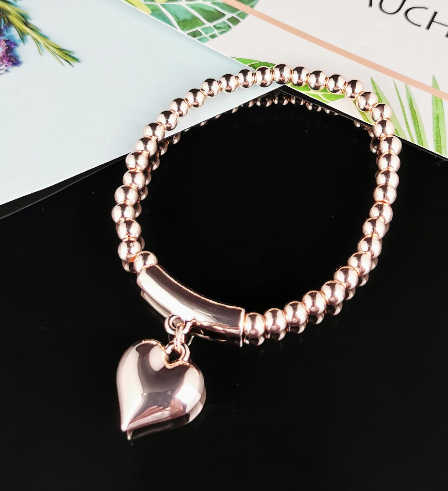 Elastic Heart- Rose Gold
