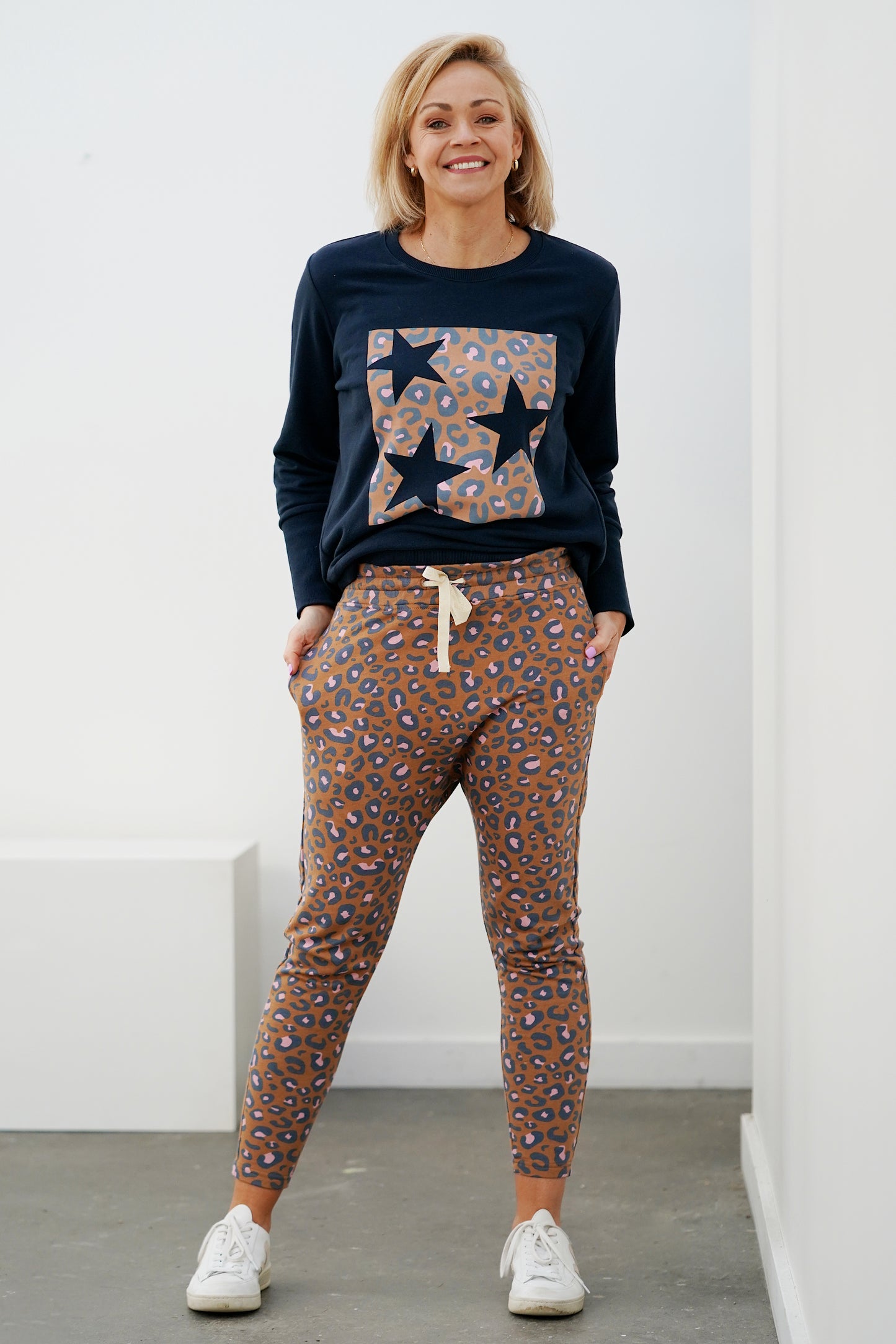 Fearless Lounge Pant - Butterscotch Leopard