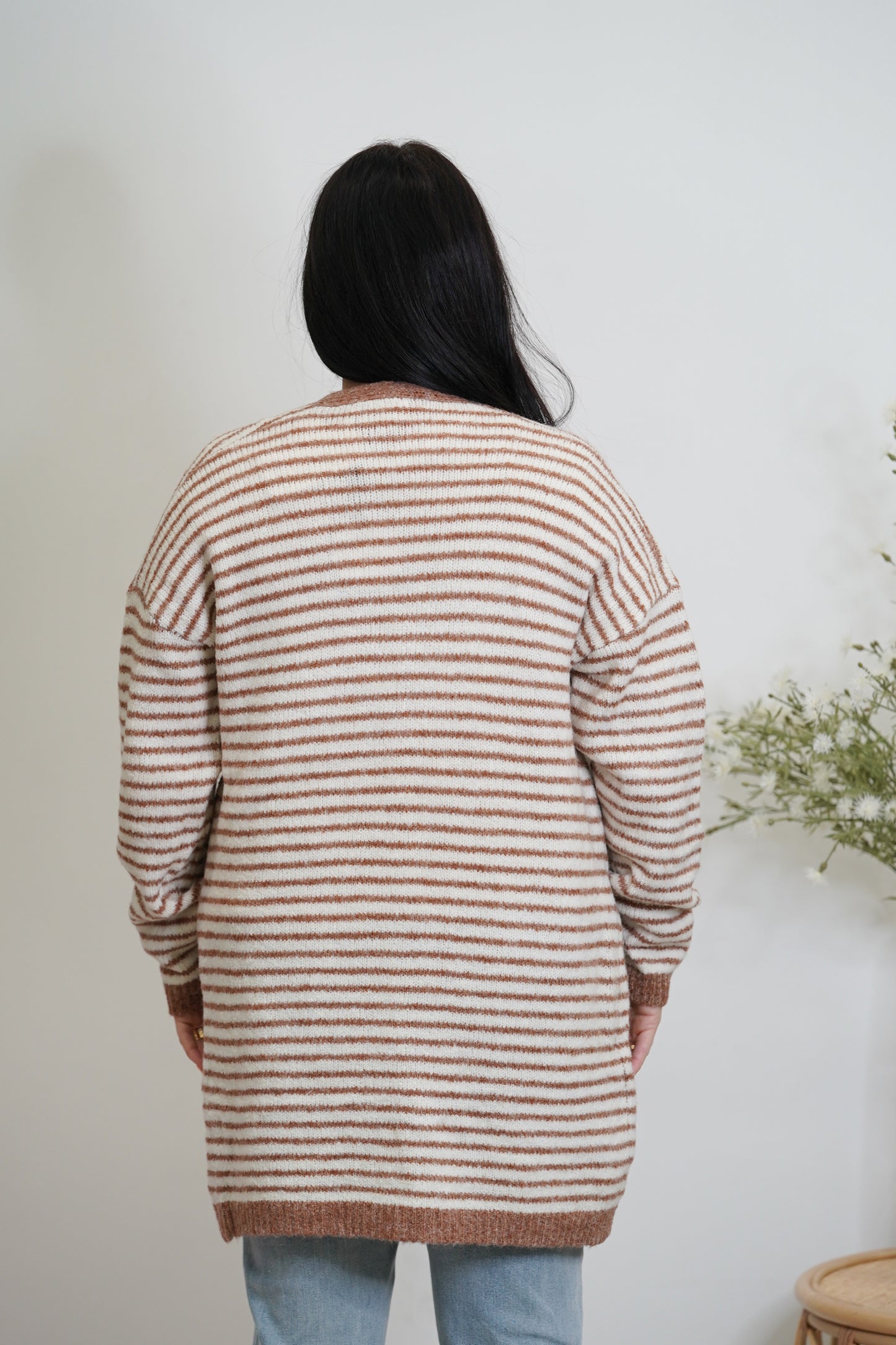 Mocha Stripe Cardi