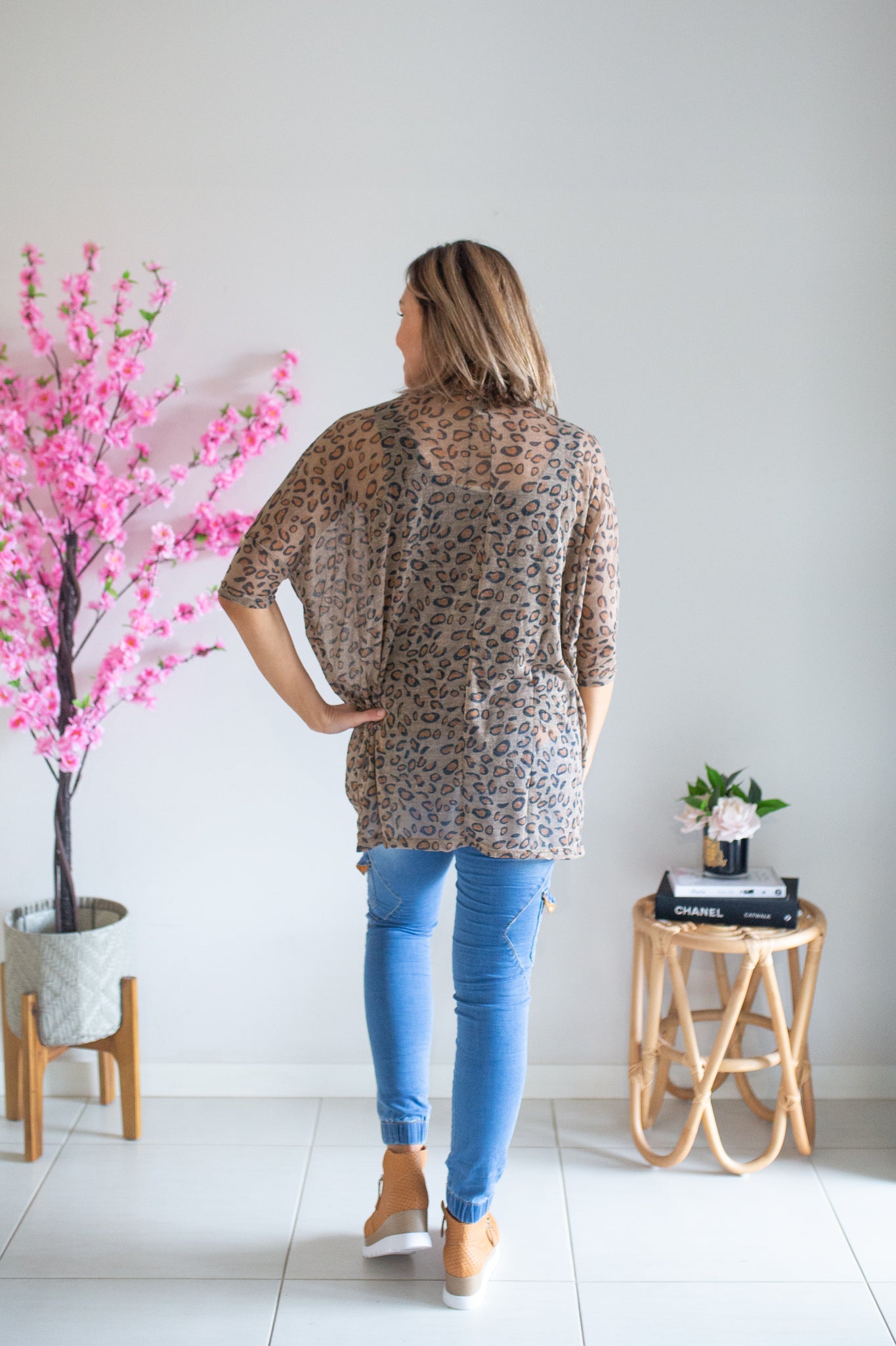 Lightweight Leopard Top