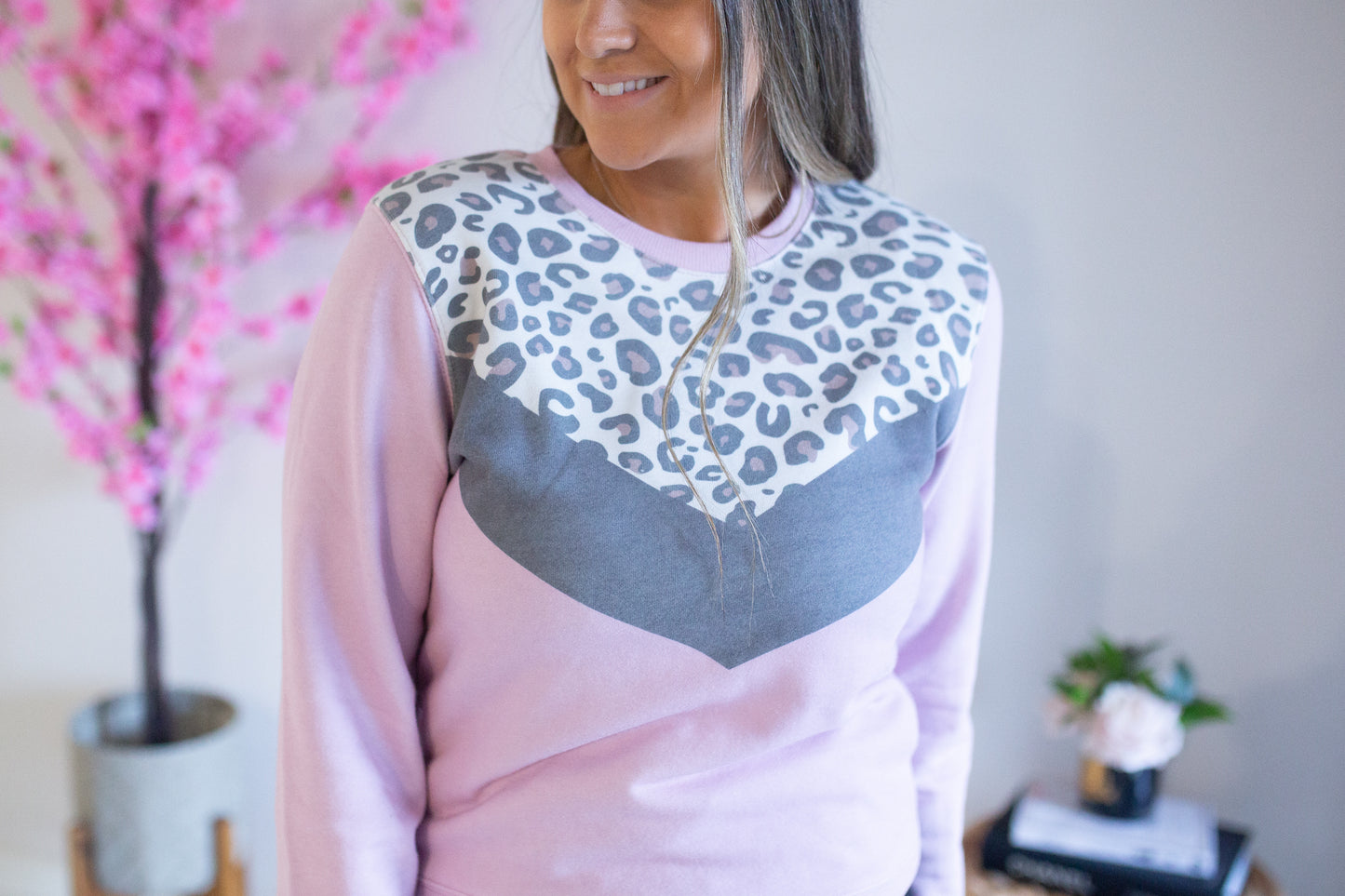 Cheetah Chevron Crew- Multicoloured