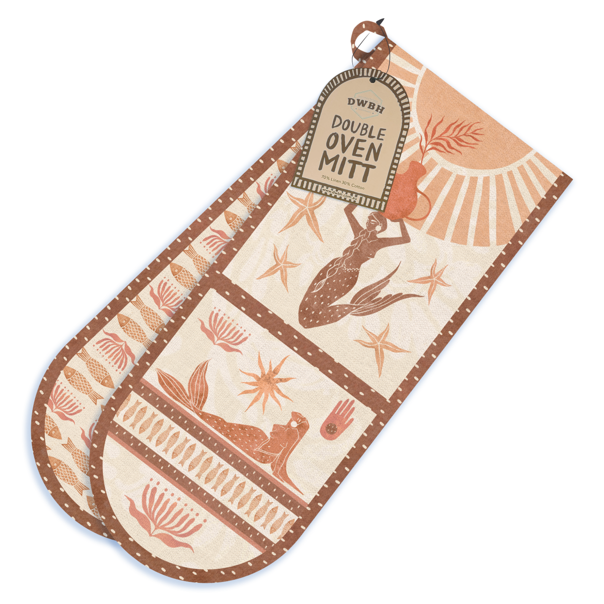 Oven Mit- Tan Mermaid