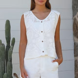 Willow Vest - White