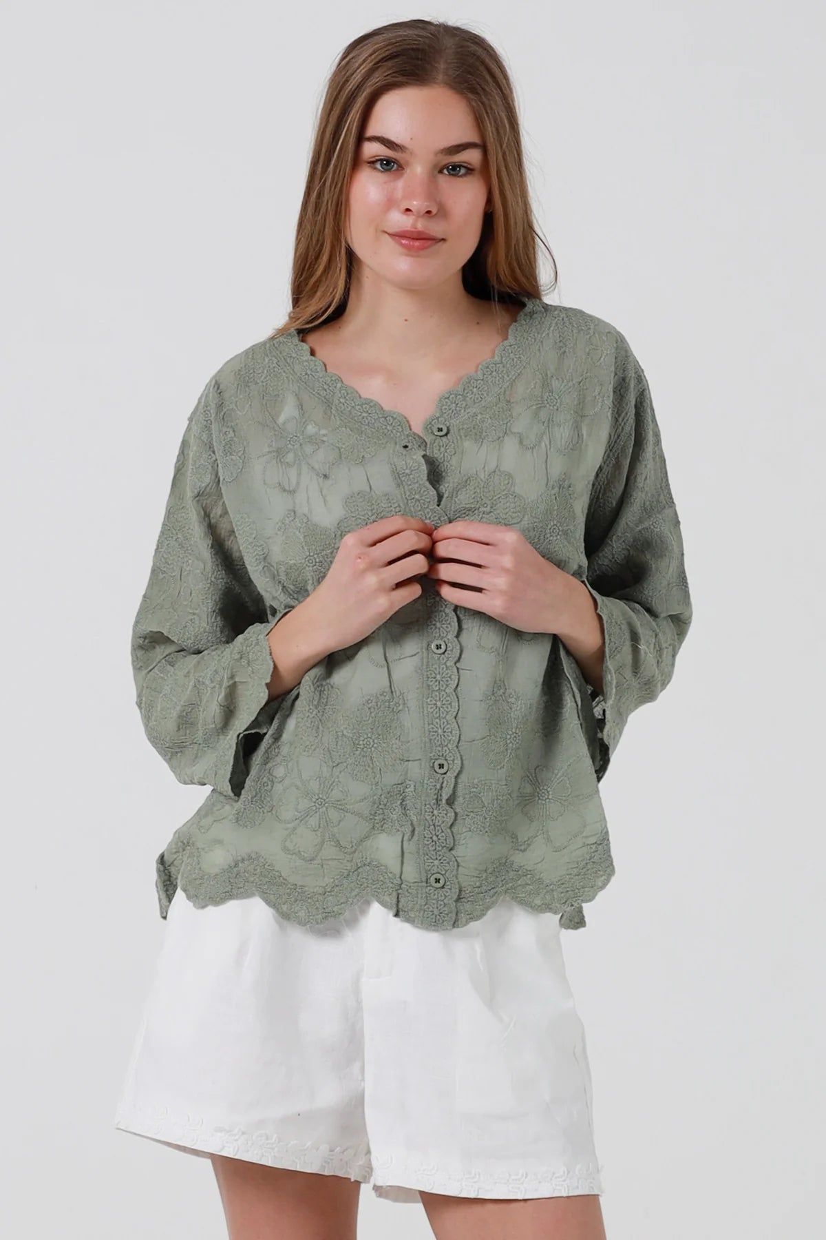 Willow Grace Cardi - Khaki