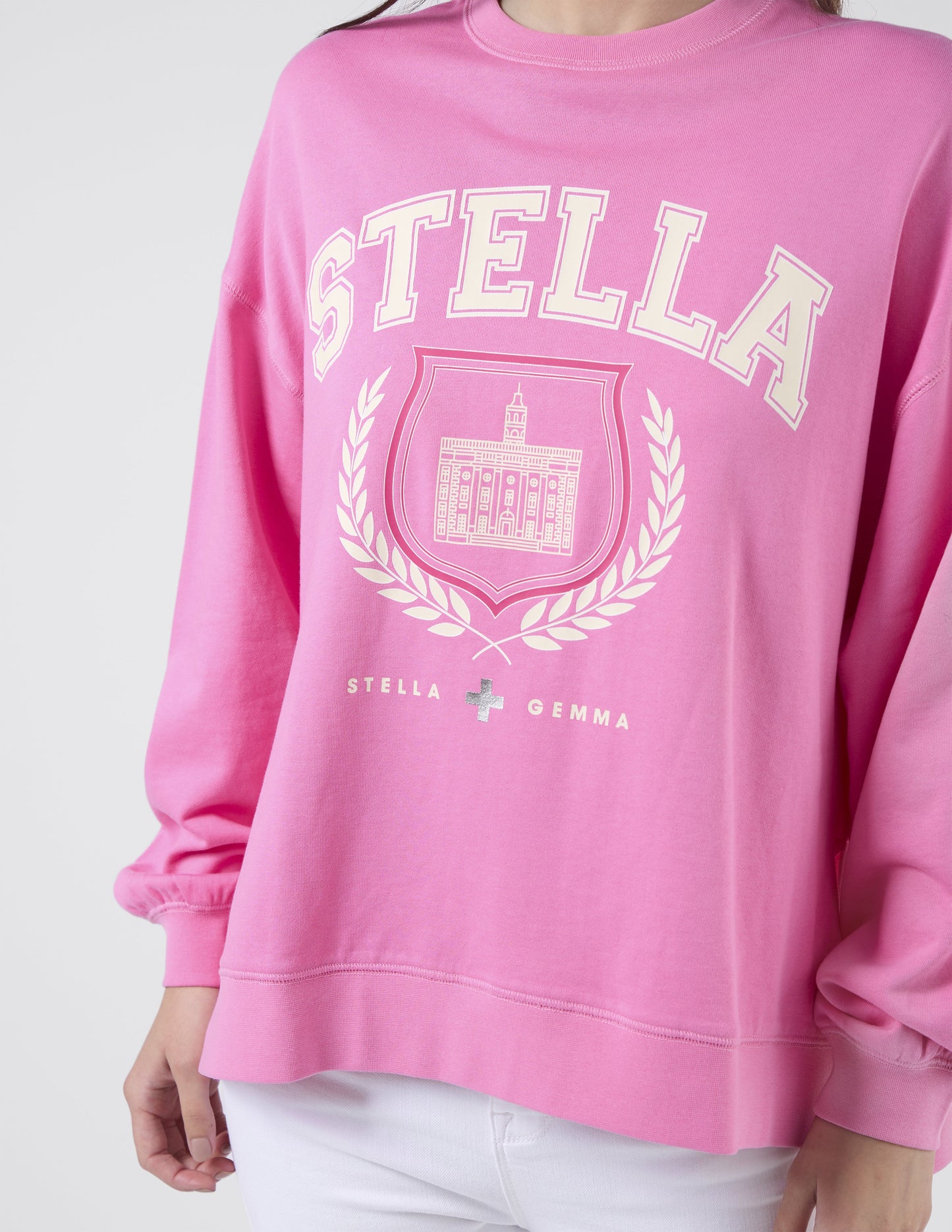 Harvard College Jumper - Bright Pink