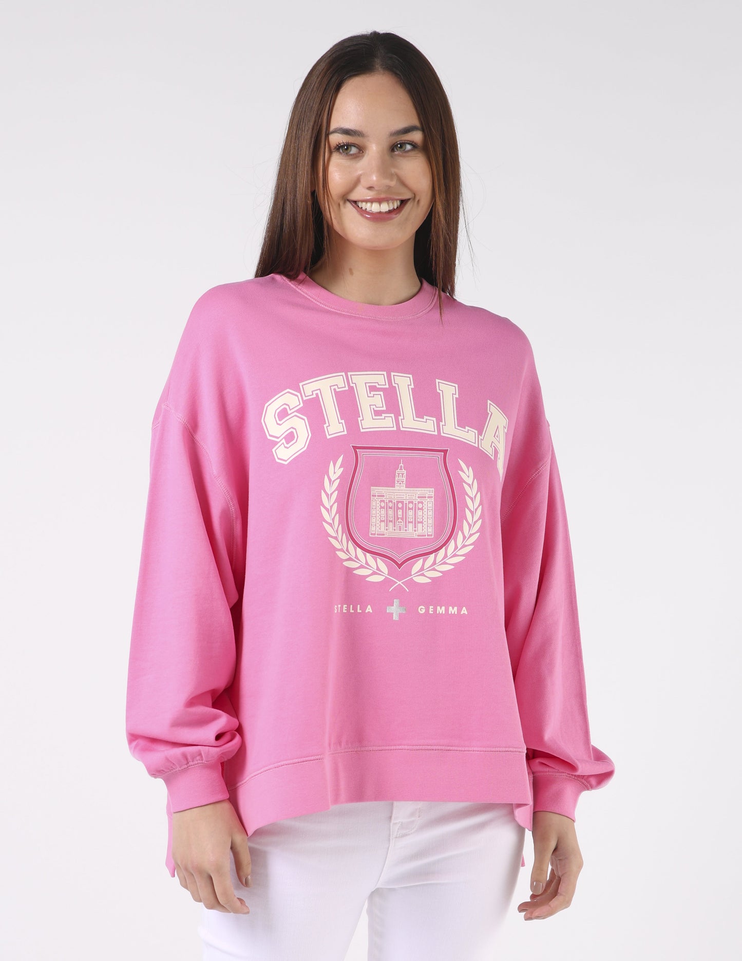 Harvard College Jumper - Bright Pink