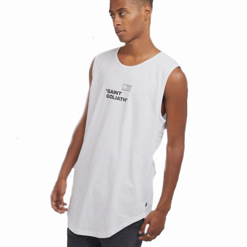 MENS St Goliath Prospect Tank- White