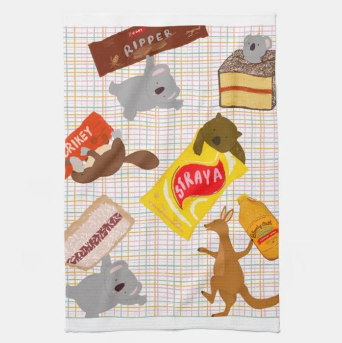 The Suki Tea Towel - Iconic Snacks
