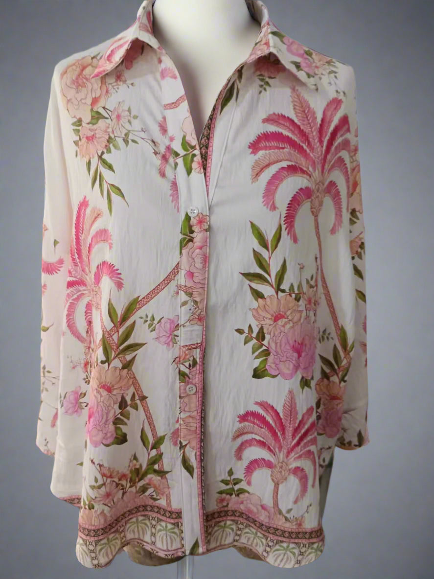 Tutti Palm Shirt - White