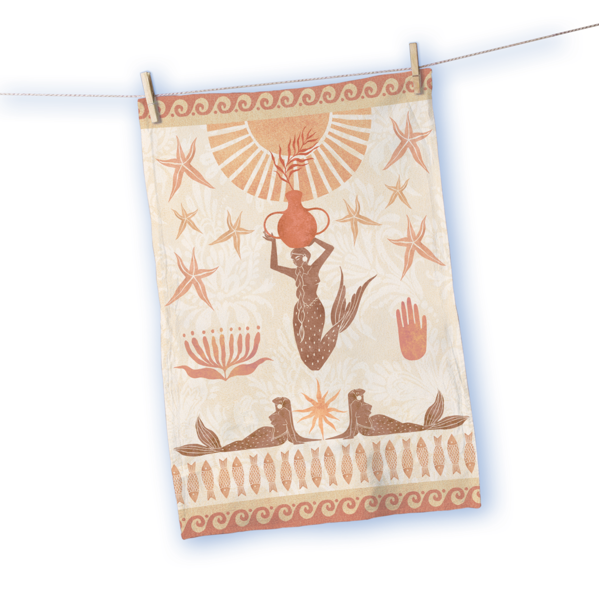 Tea Towel- Mermaid
