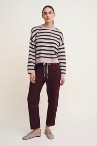 Luxe Linen Pant - Plum