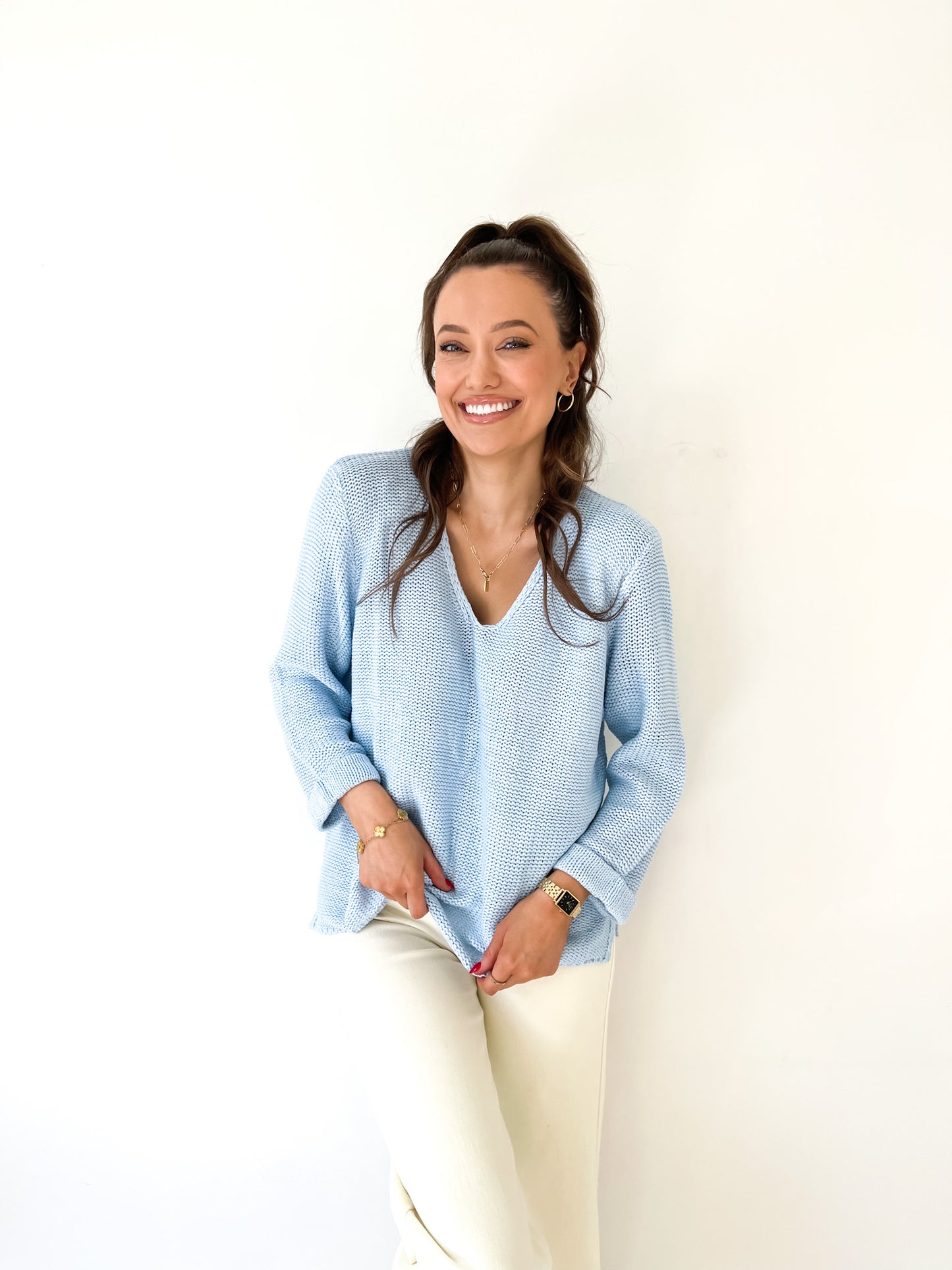 Cindy Knit - Baby Blue
