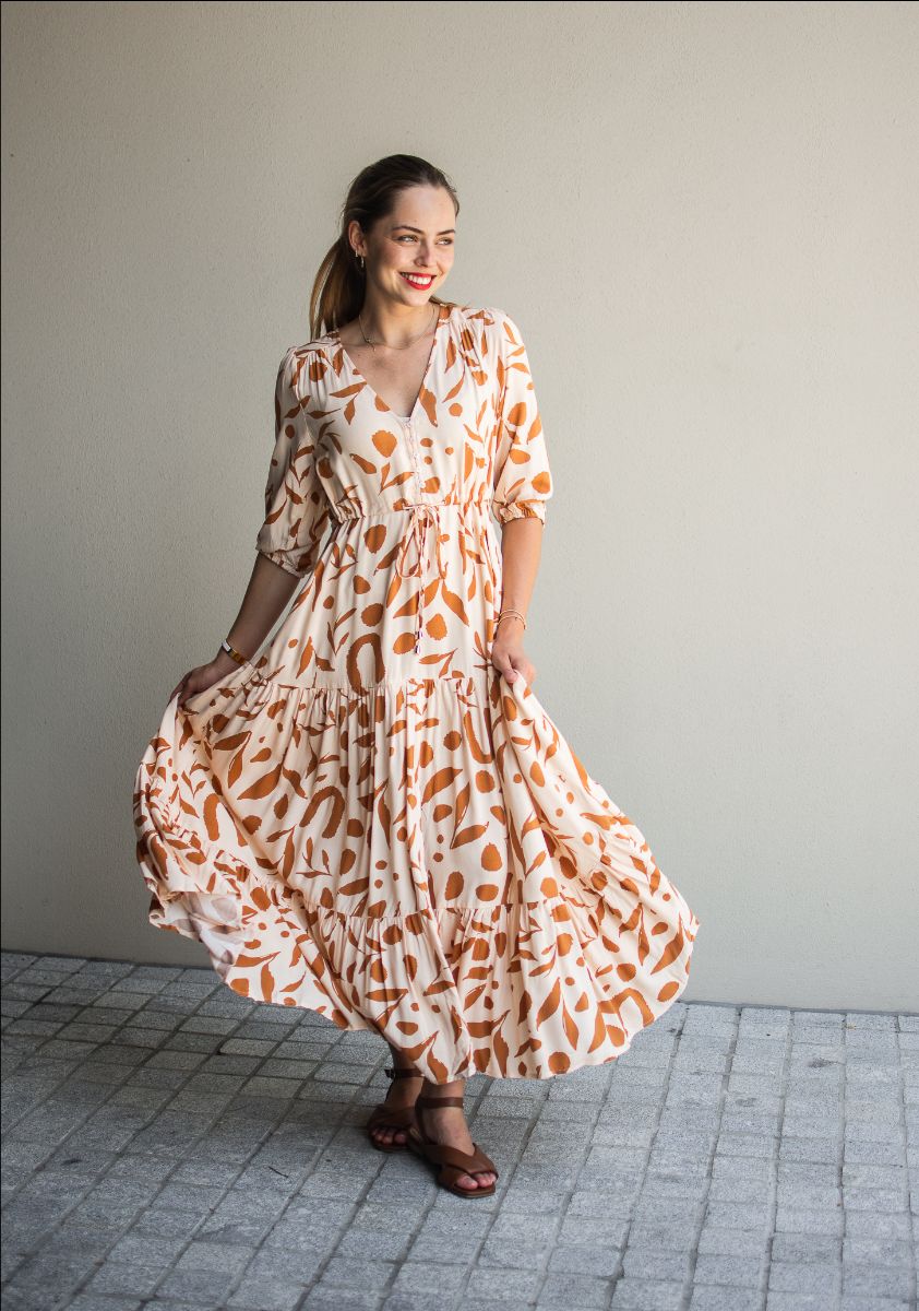 Chantelle Maxi Dress- Earth Tan
