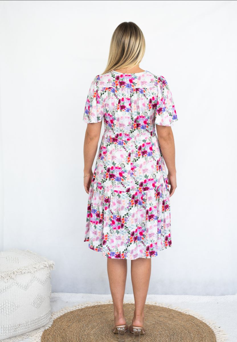 Roxanne Dress- Tropical Floral