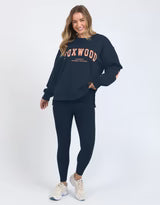 Interval Crew- Navy/Orange
