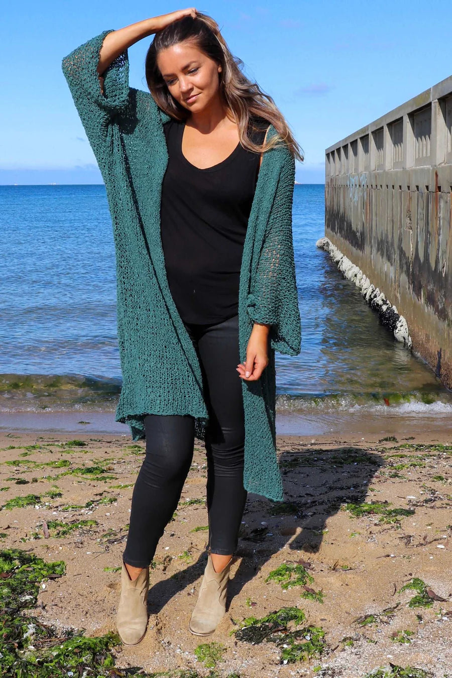 Eclipse Kimono - Moss