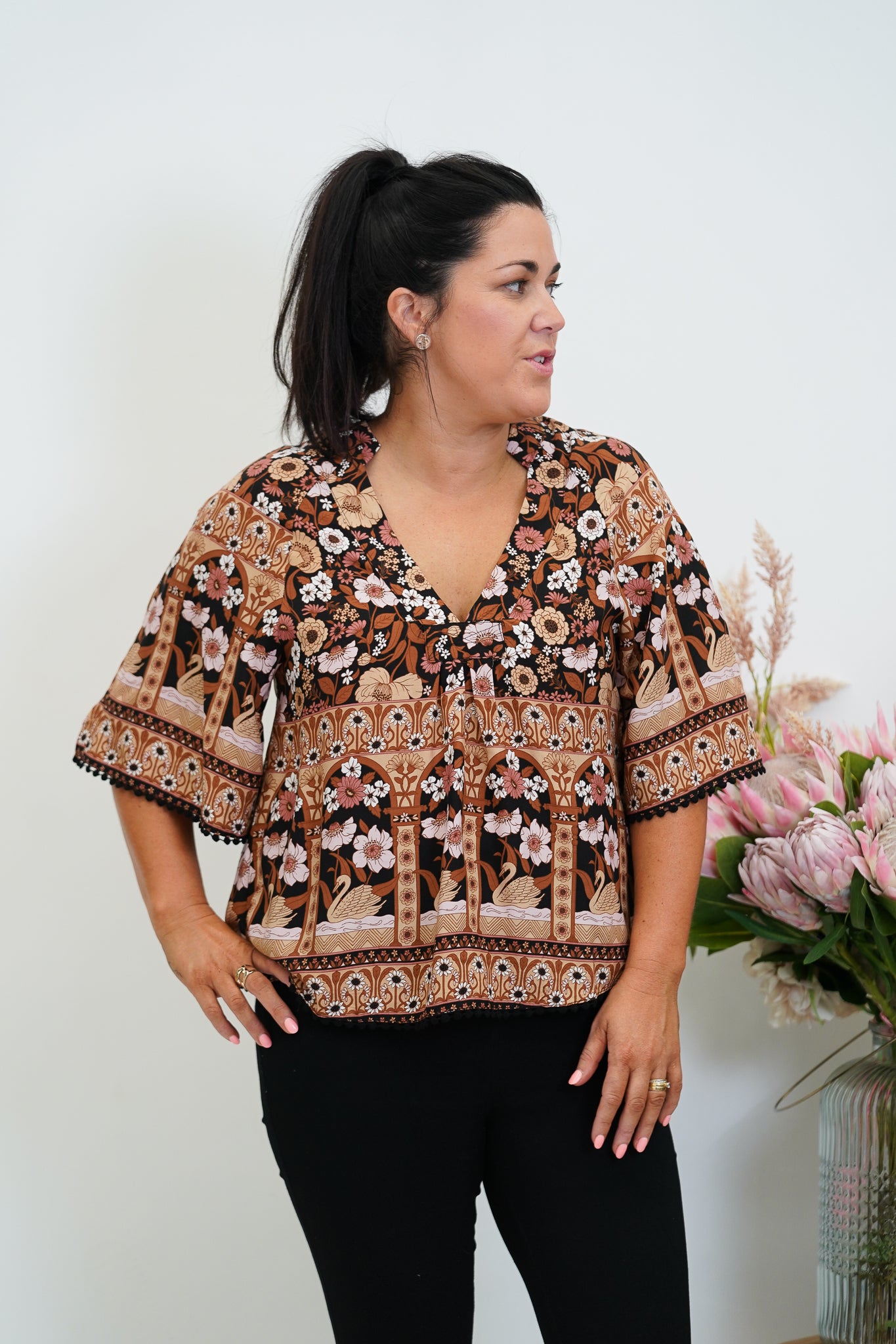 Winter Floral Shirt