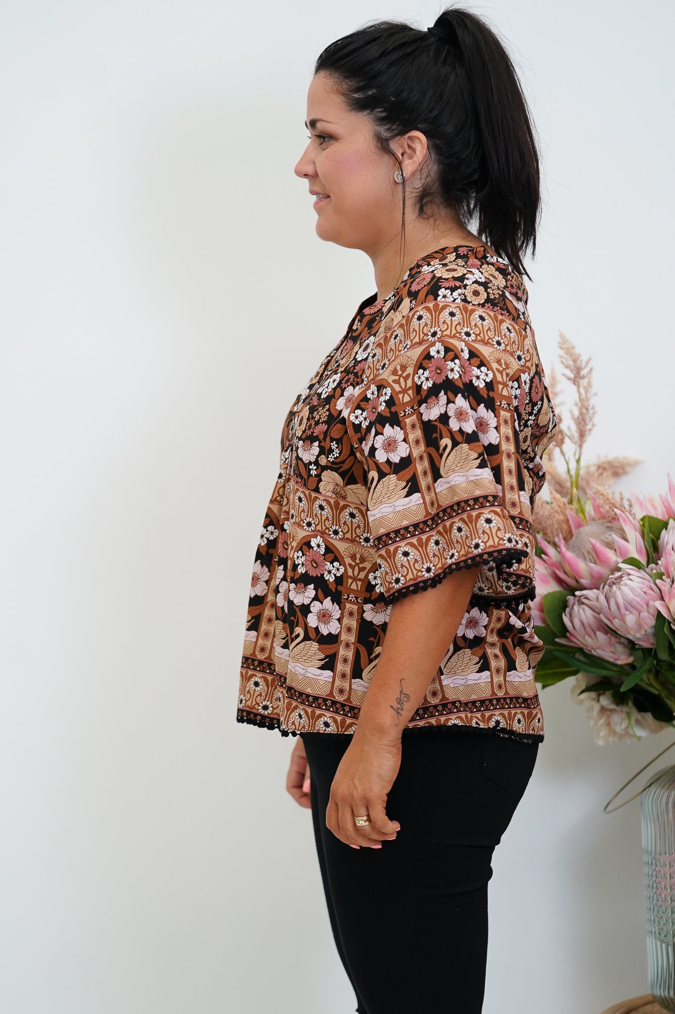 Winter Floral Shirt