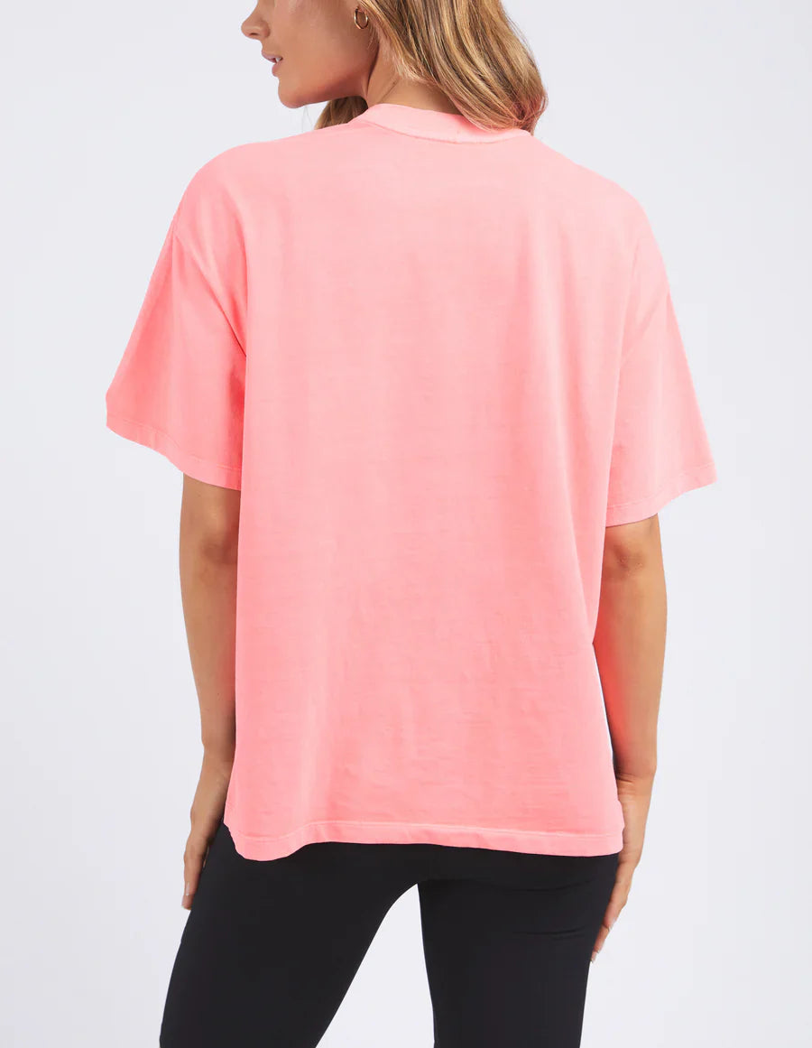 Simplified Tee- Neon Pink