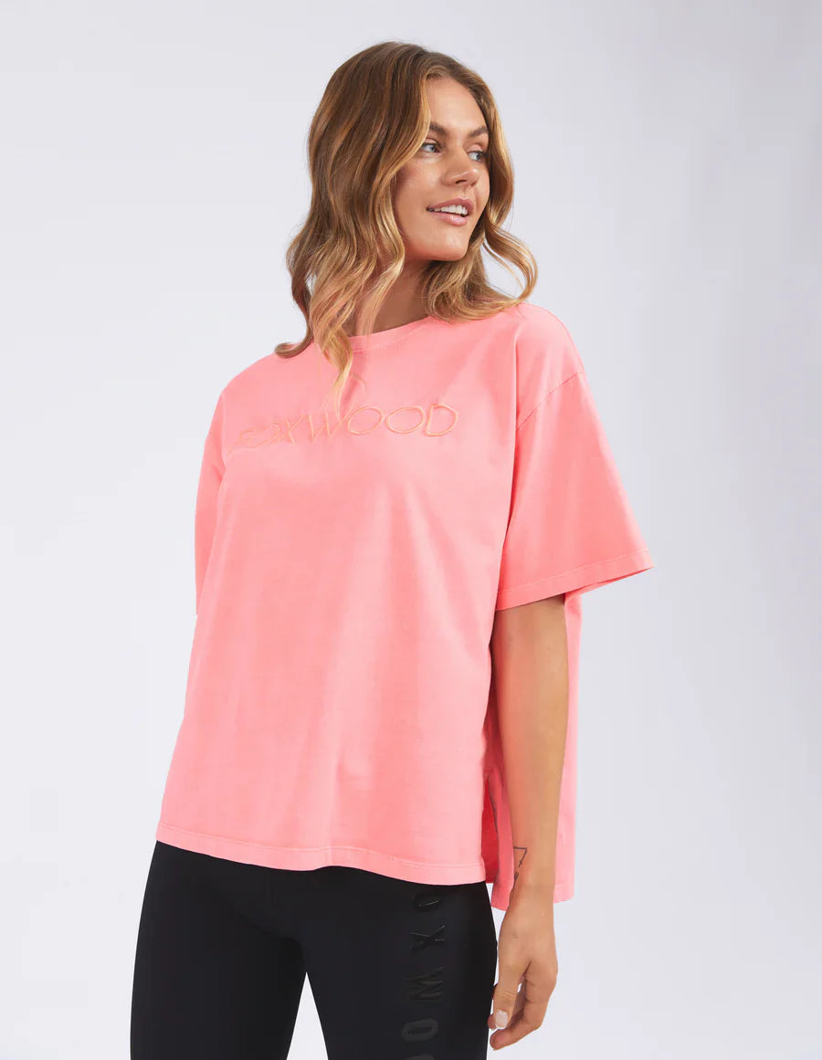 Simplified Tee- Neon Pink