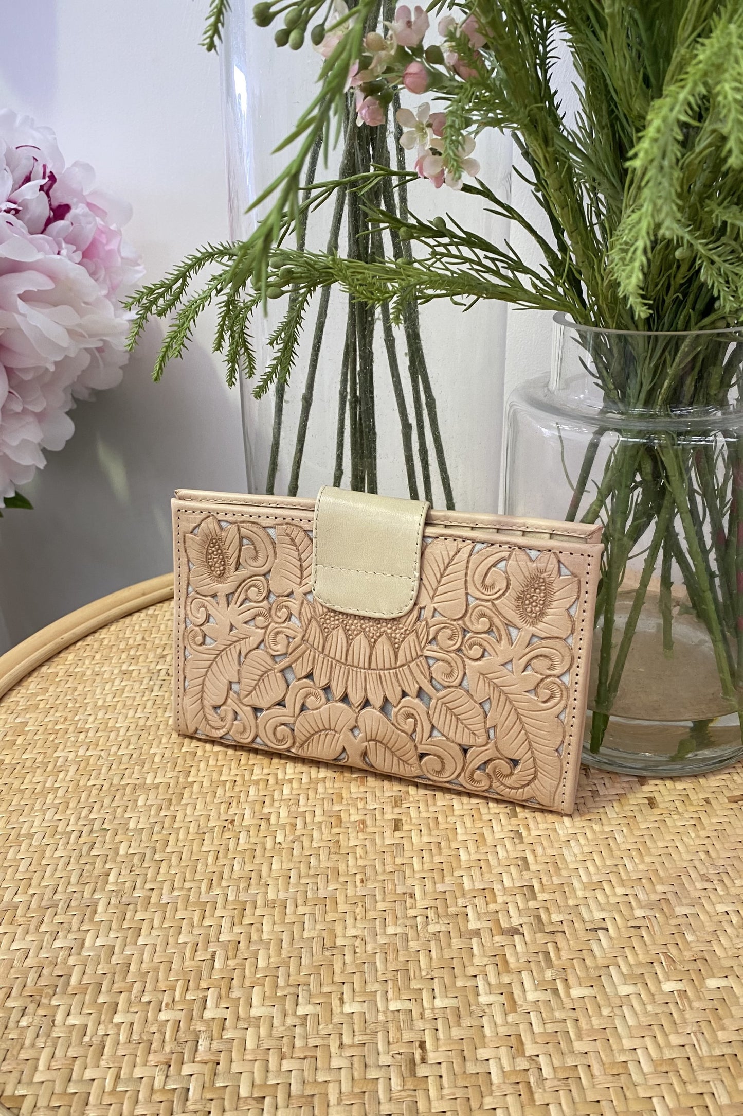 Ubud Textured Wallet - Taupe