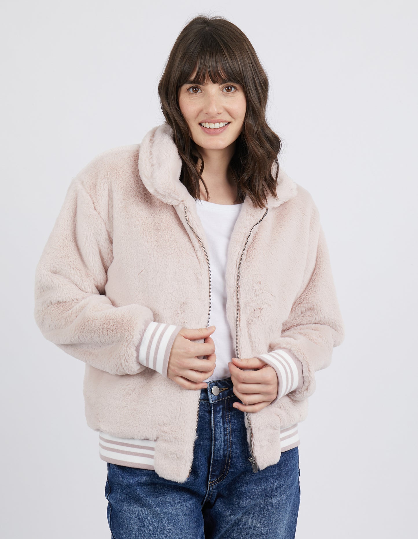 Nora Bomber Jacket - Pale Pink