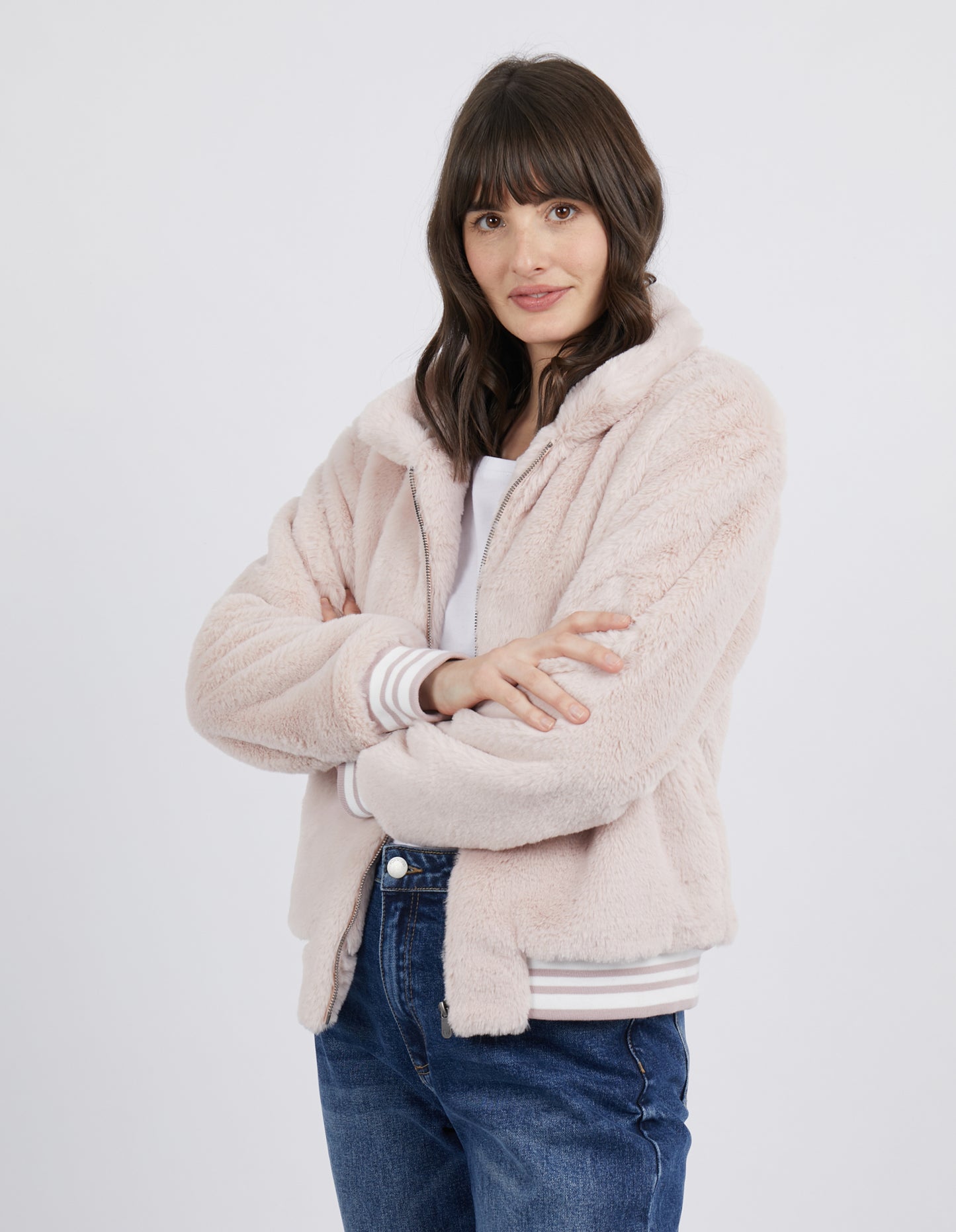 Nora Bomber Jacket - Pale Pink