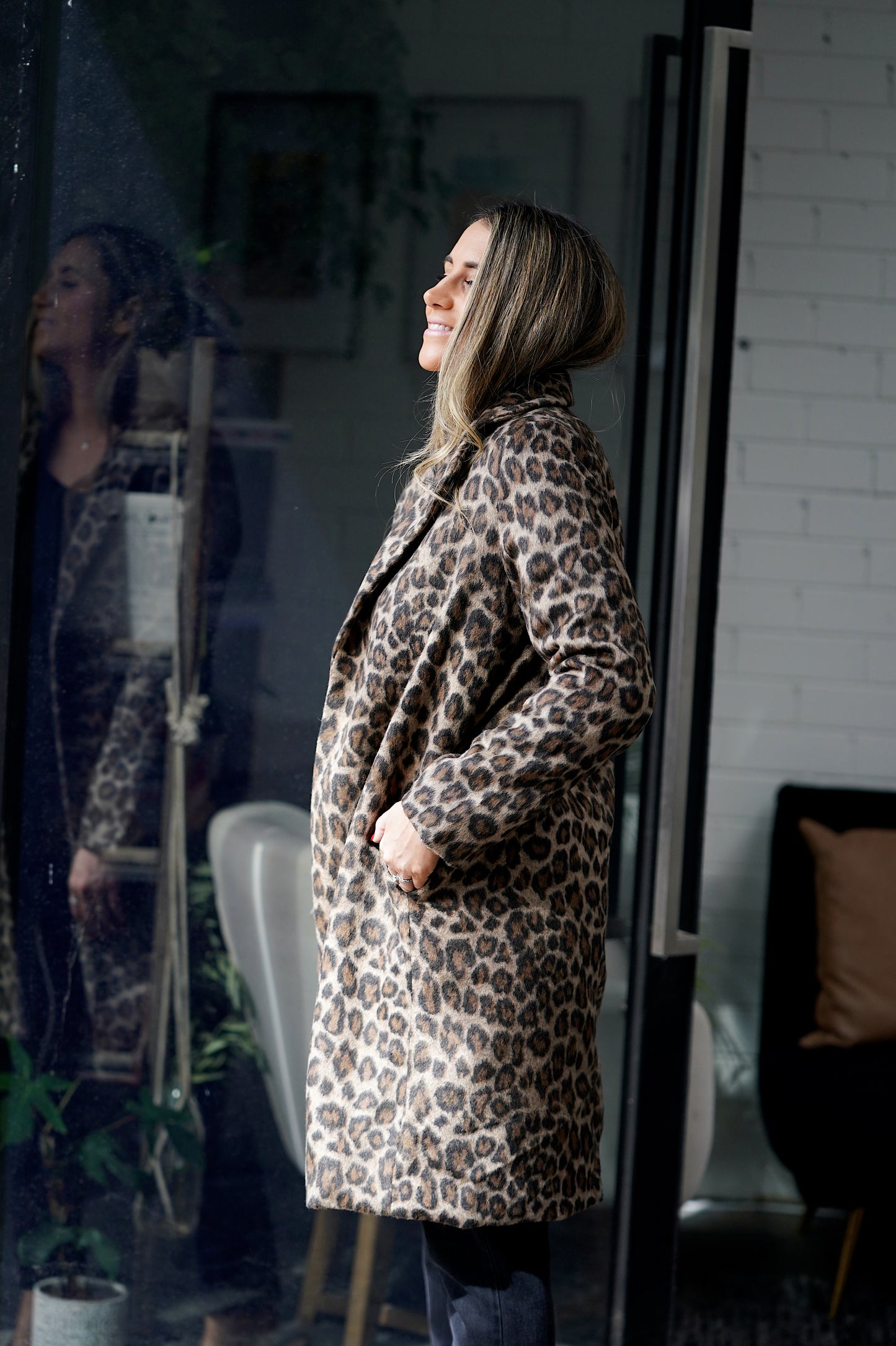 Lorena Coat - Leopard