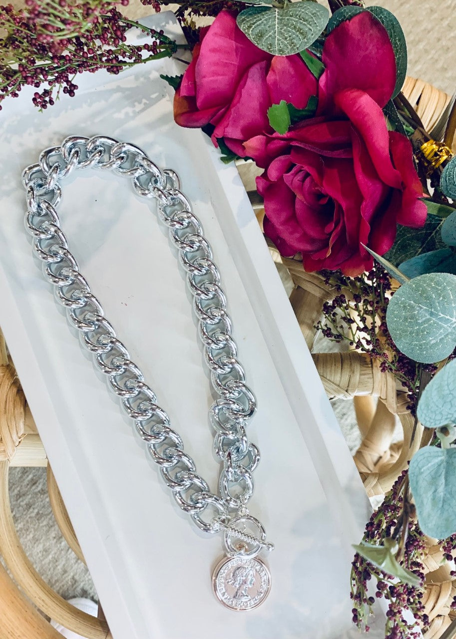 Deluxe Super Chunky Necklace - Silver