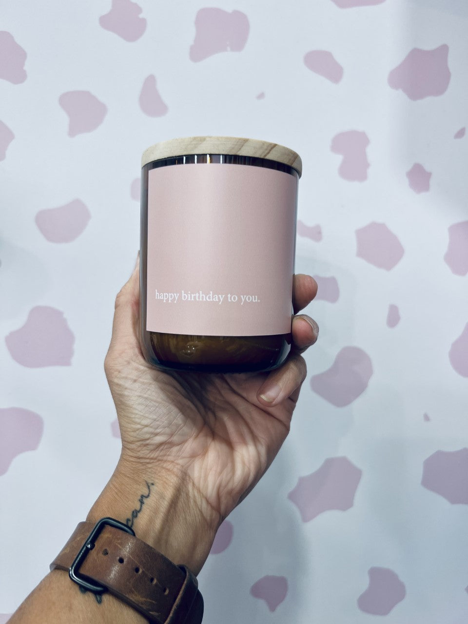 Commonfolk Candle - Pink Happy Birthday