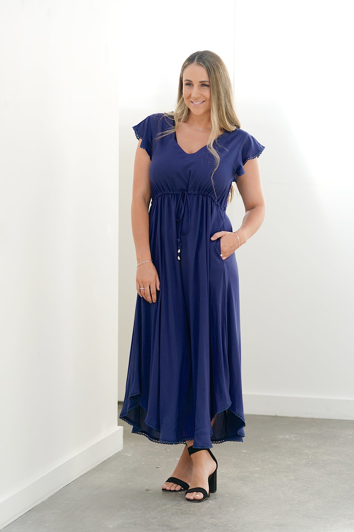 Acacia Dress- Navy