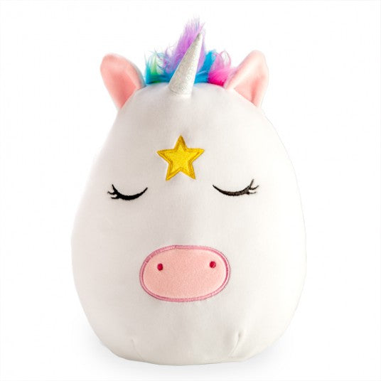 Large Soft Smooshos Pal - White Unicorn