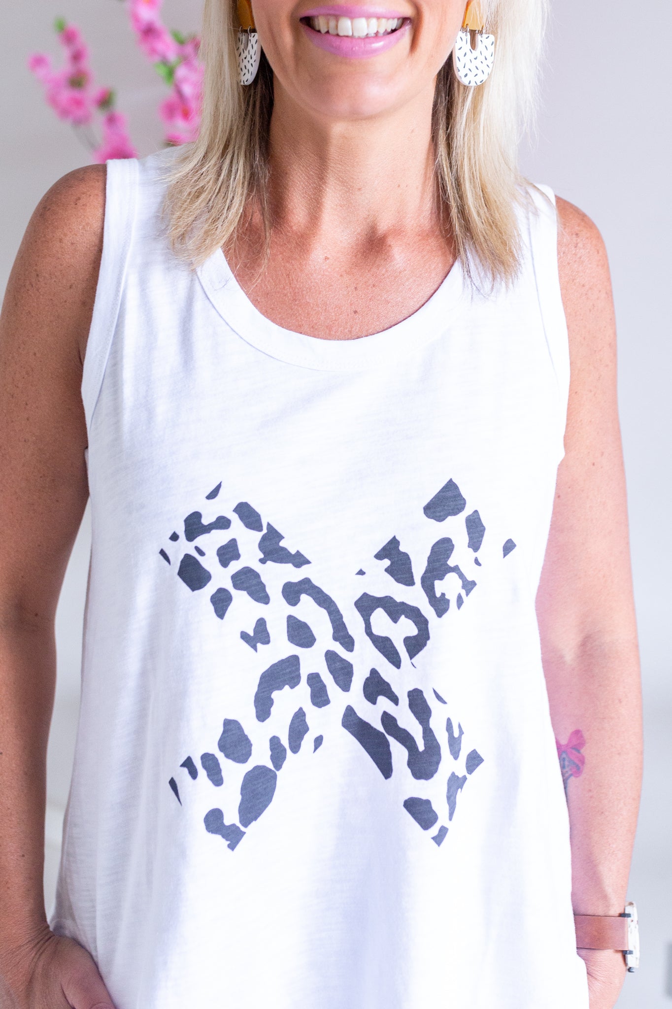 Jax Cross Tank - White/Black