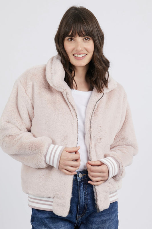 Nora Bomber Jacket - Pale Pink