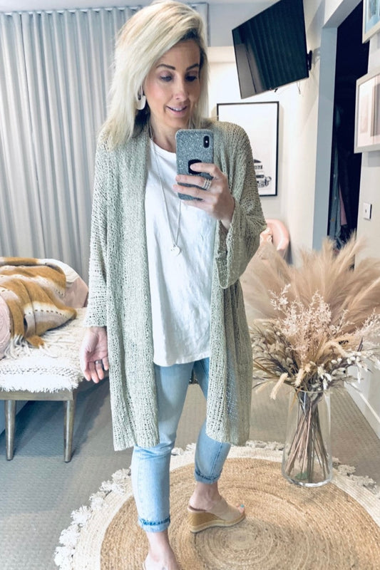 Eclipse Kimono - Beige