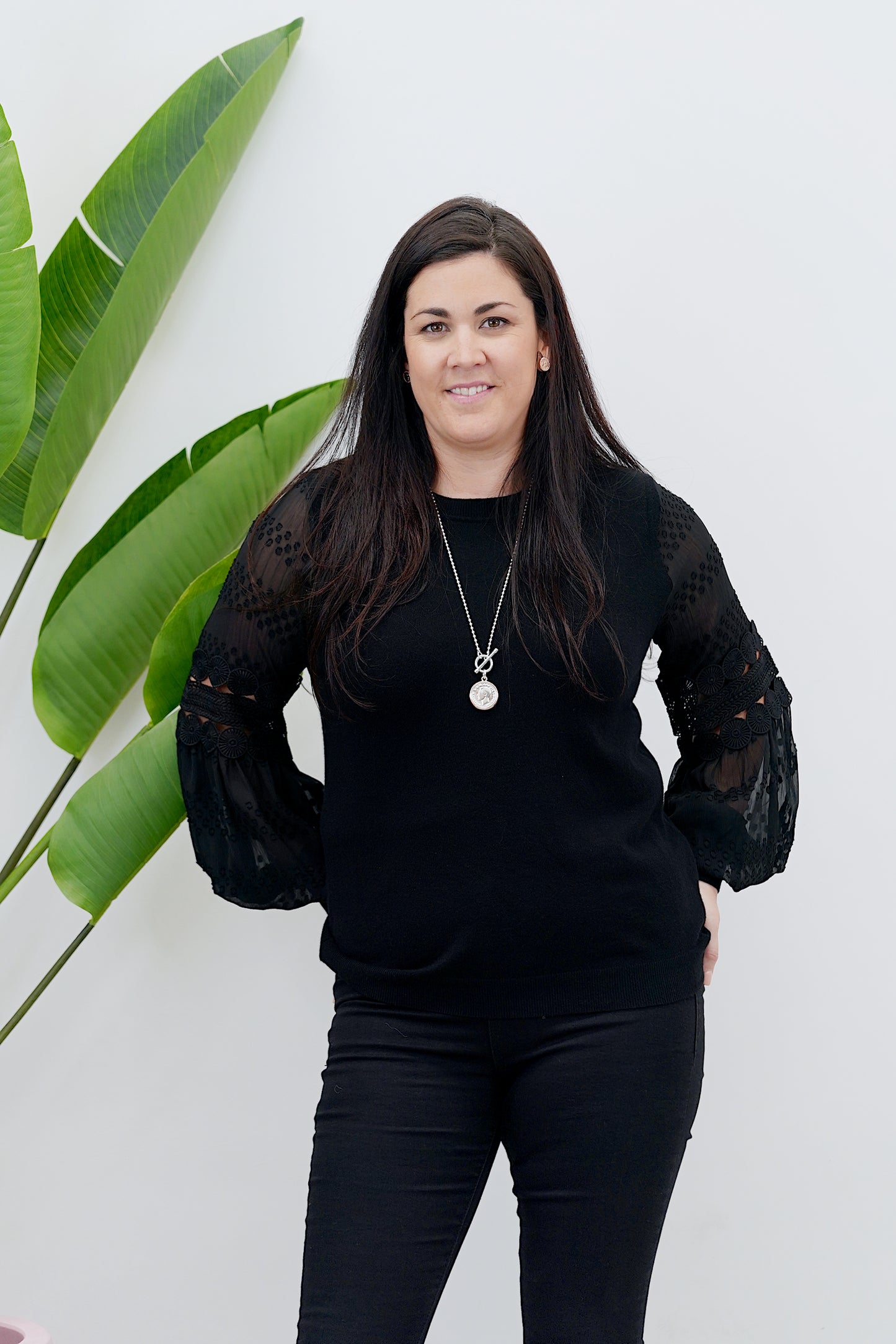 Laney Lace Top - Black