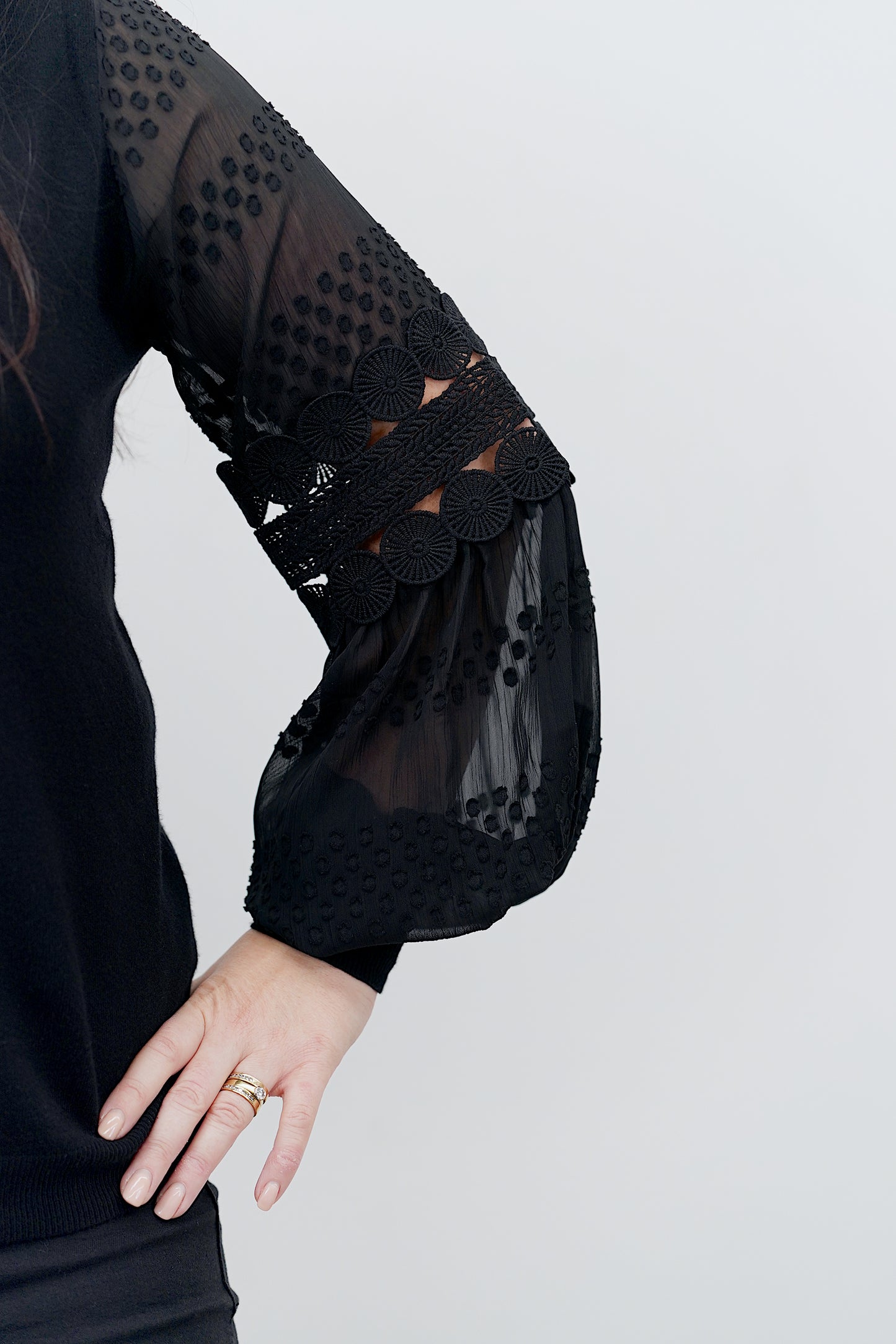 Laney Lace Top - Black
