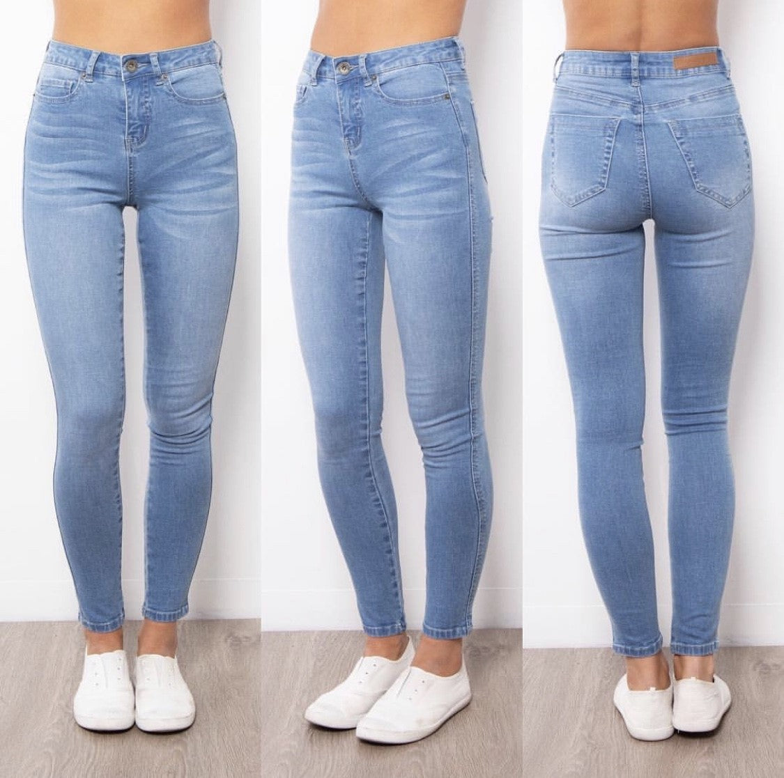Khloe Plain Jean- Blue wash
