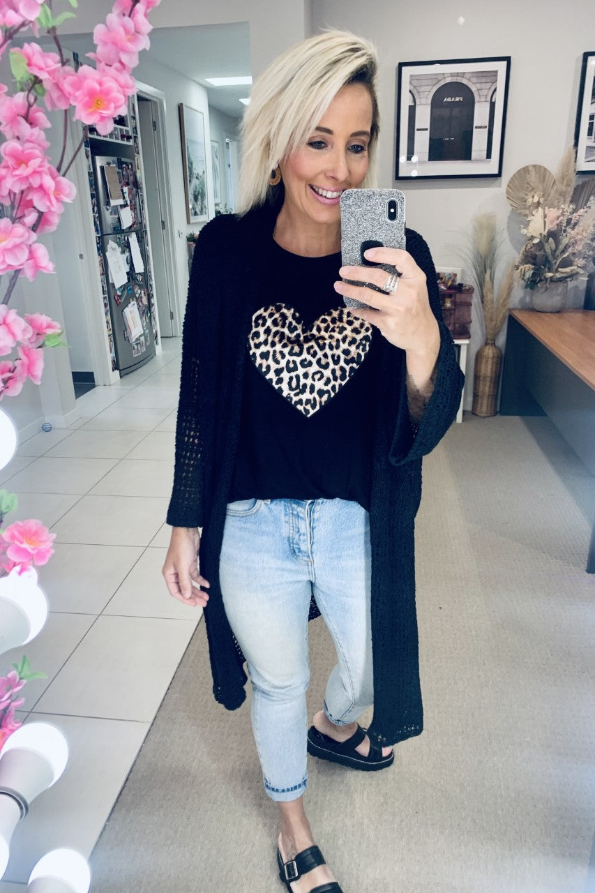Eclipse Kimono - Black