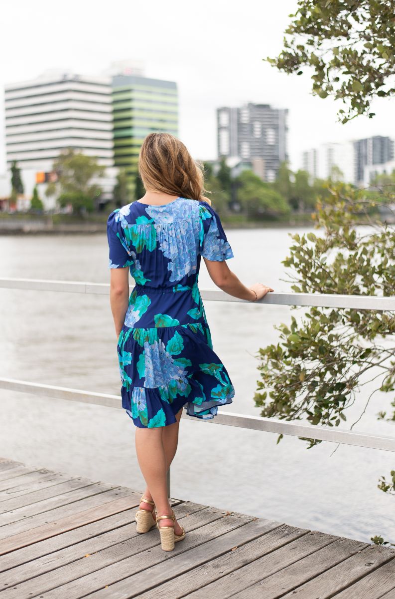 Glorious Short Dress- Blue