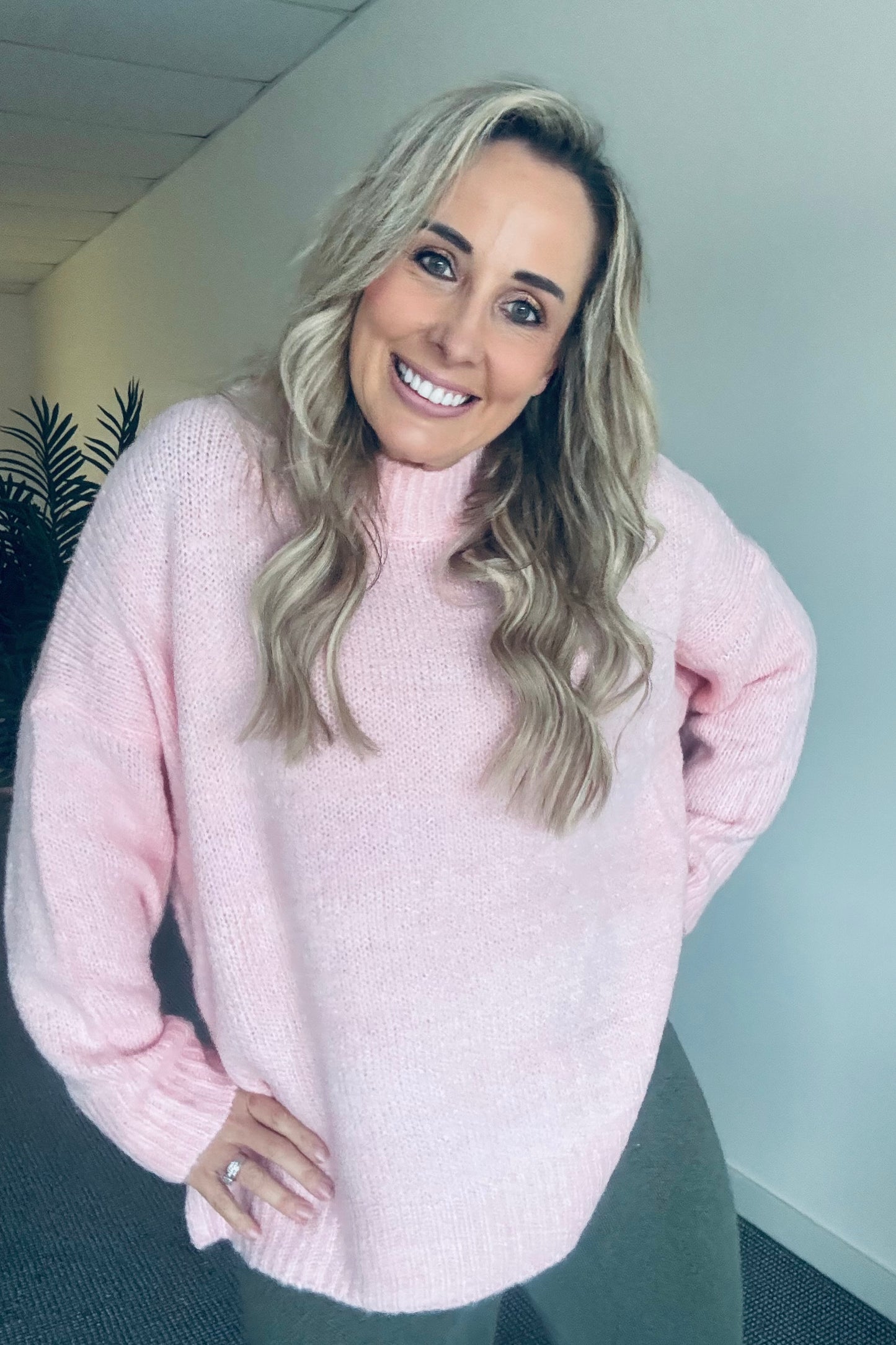 Pink Puff Chunky Knit
