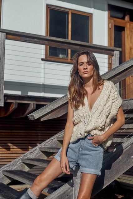 Georgia Vest - Natural