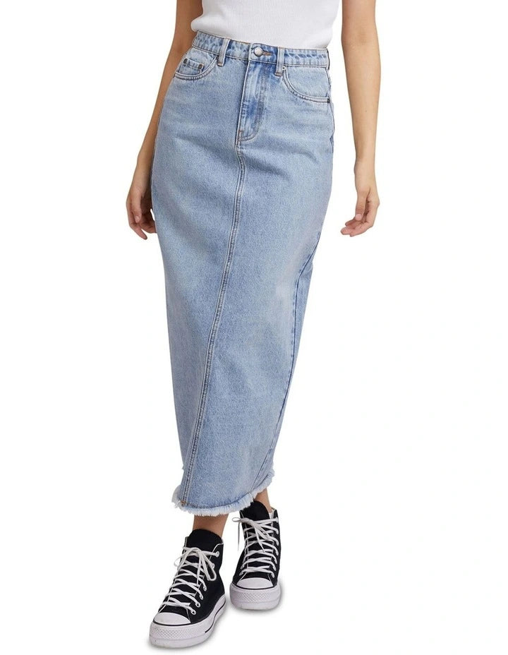 Ray Maxi Skirt- Light Blue