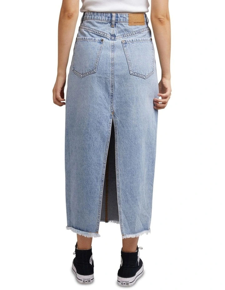 Ray Maxi Skirt- Light Blue