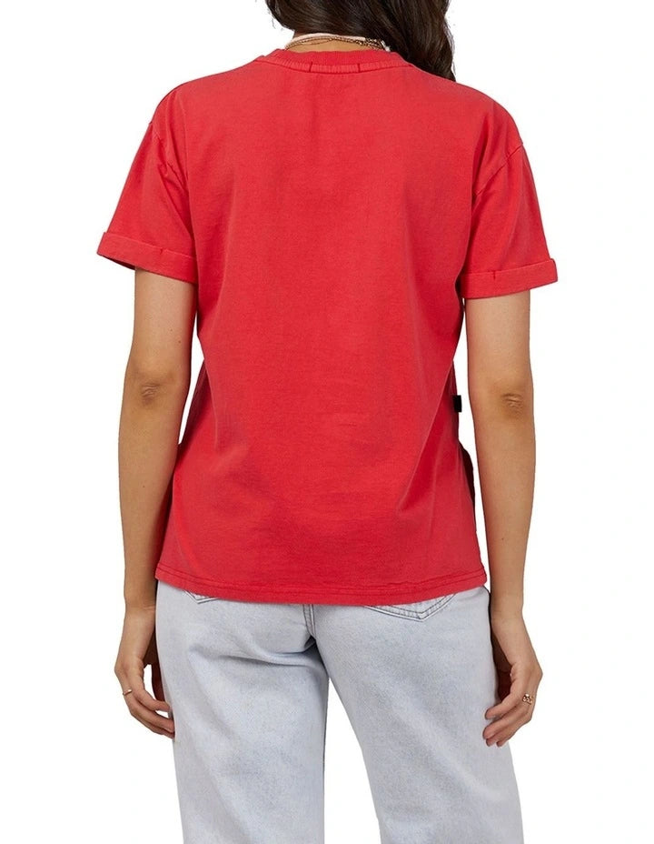 Washed Tee - Red