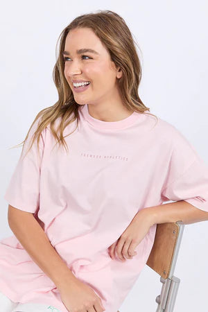Captain Tee- Pale Pink