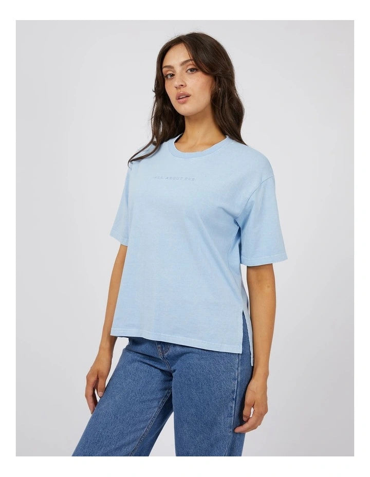 Washed Tee - Ocean Blue